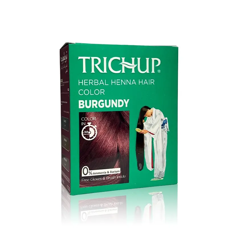 Натуральная хна Herbal Henna Hair Color BURGUNDY  6*10gr