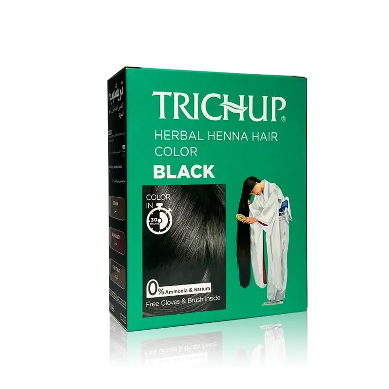 Натуральная хна Herbal Henna Hair Color BLACK  6*10gr
