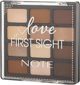 Палетка теней для век (Note Love At First Sight Eyeshadow Palette 201 1.3g x12)