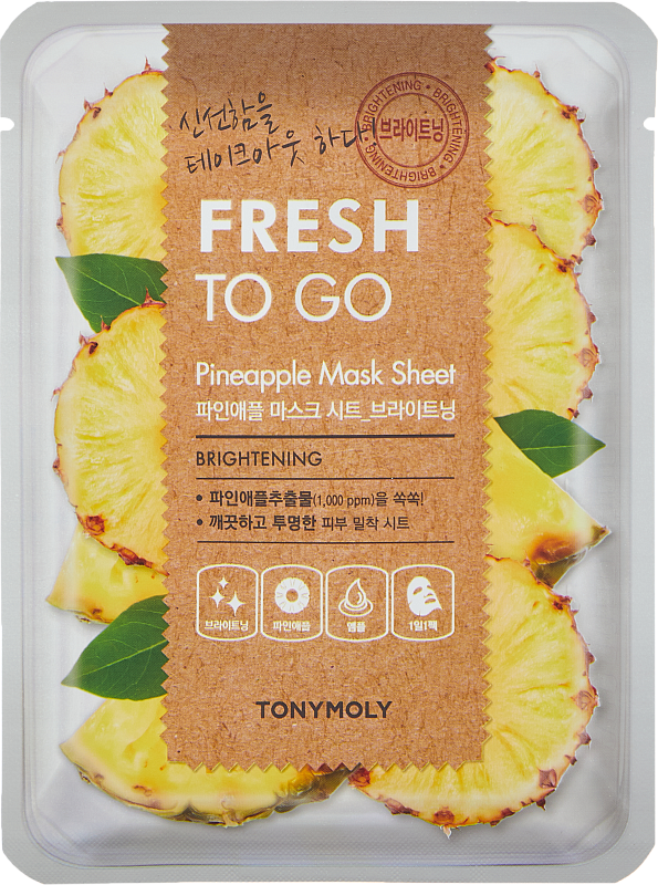 Тканевая маска с ананасом (TonyMoly Fresh To Go Mask Sheet Pineapple)