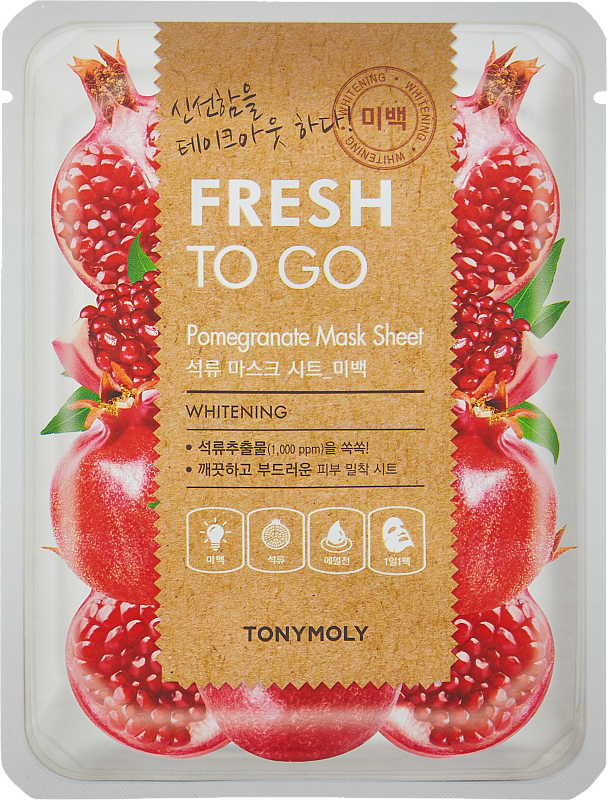 Тканевая маска с Гранатом (TonyMoly Fresh To Go Mask Sheet Pomegranate)