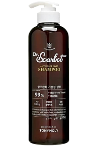 Soch to‘kilishiga qarshi shampun (TonyMoly Dr.Scarlet Anti Hair Loss Shampoo – 500 ml)