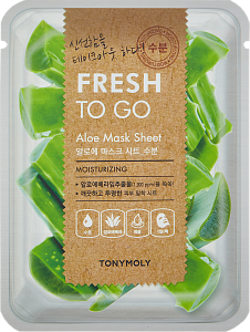 Тканевая маска с Алоэ Вера (Tony Moly Fresh To Go Mask Sheet Aloe)