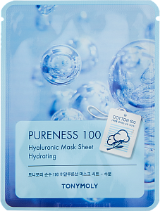 Маска с гиалуроновой кислотой (TonyMoly Pureness 100 Hyaluronic Acid)