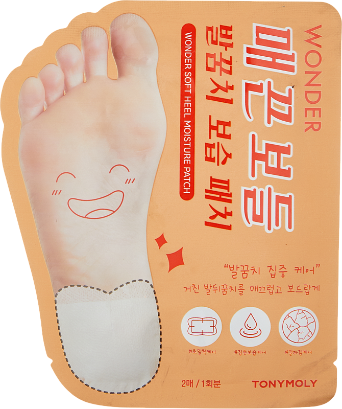 Патчи для пяток (TonyMoly Wonder Soft Heel Moisture Patch)