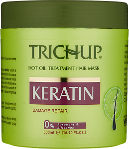 Маска с горячим маслом Кератин (Trichup Keratin Hot Oil Mask 500ml)