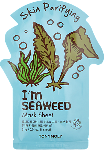 Маска для лица с водорослью (TonyMoly I'm seaweeds mask sheet–purifying 21g)