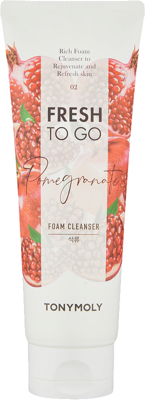 Пенка c гранатом (TonyMoly FRESH TO GO POMEGRANATE FOAM CLEANSER 170ml)