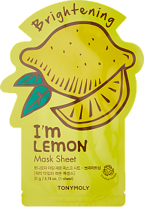 Маска с экстрактом лимона (TonyMoly I'M LEMON MASK SHEET - BRIGHTENING 21g)