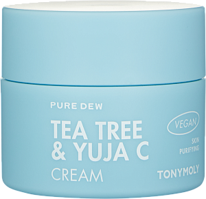 Крем с чаем и лимоном (TonyMoly Pure Dew Tea Tree & Yuja C Cream 50ml)