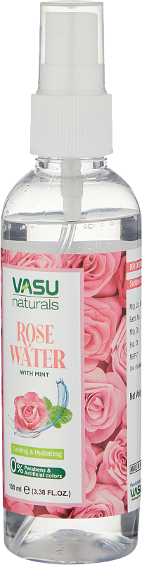 Розовая вода (Vasu Naturals Rose Water 100ml)