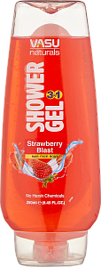 Гель для душа Клубничный взрыв (Vasu Showergel Strawberry Blast 250ml)