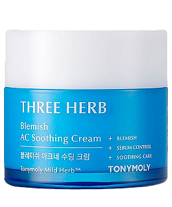Yuz uchun krem (TonyMoly Three-Herb Blemish AC Soothing Cream)