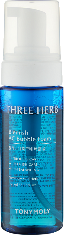 Пенка для умывания (TonyMoly Three-herb Blemish Bubble Foam 150ml)