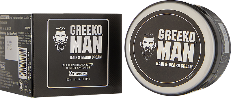 Soqol terish uchun Greeko Man Beard Cream (50ml)