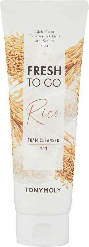 Пенка с экстрактом риса (TonyMoly FRESH TO GO RICE FOAM CLEANSER 170ml)