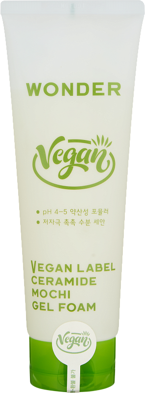 Пенка для умывания (TonyMoly Wonder Vegan Label Ceramide Mochi Gel Foam 180g)