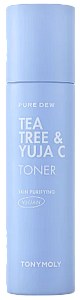Тонер с чаем и лимоном (TonyMoly Toner Pure Dew Tea Tree & Yuja C 150ml)