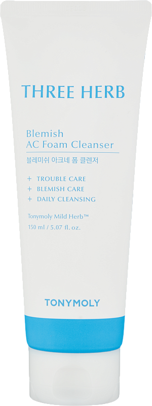 Пенка для умывания (TonyMoly Three-Herb Blemish AC Foam Cleanser 150ml)