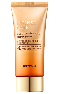 Солнцезащитный крем c золотом (TonyMoly Intense Care Gold 24K Snail Sun Cream 50ml)