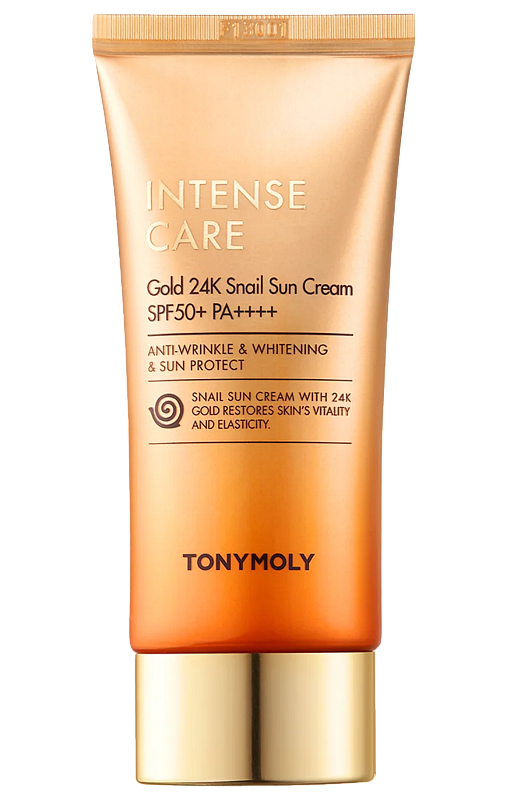 Солнцезащитный крем c золотом (TonyMoly Intense Care Gold 24K Snail Sun Cream 50ml)