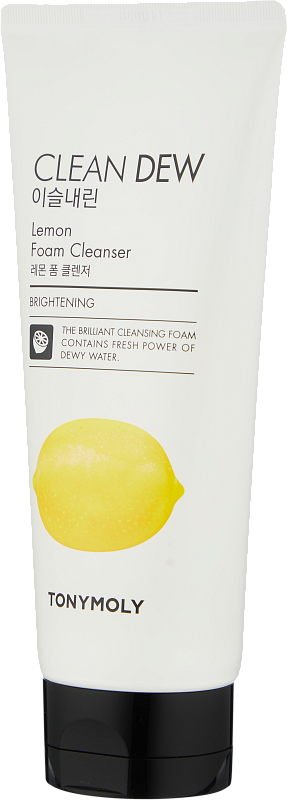 Пенка с экстрактом лимона (TonyMoly clean dew lemon foam cleanser 180ml)