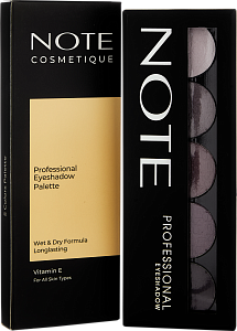 Палетка теней для век (Note Professional Eyeshadow 102 2g x5)