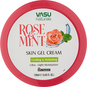 Крем-Гель для лица и тела (Vasu Rose & Mint Skin Gel Cream 120ml)