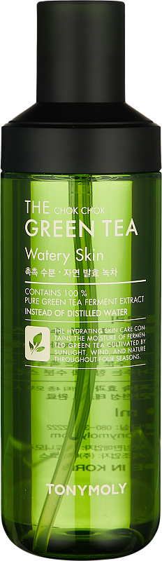 Тонер с зеленым чаем (TonyMoly THE CHOK CHOK GREEN TEA WATERY SKIN 180ml)