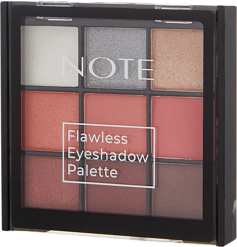 Палетка теней для век (Note Flawless Eyeshadow Palette 02 0.79g x9)