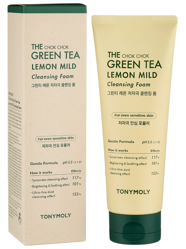 Пенка для умывания с чаем и лимоном (TonyMoly The Chok Chok Mild Cleansing 200ml)