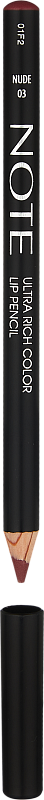 Lab uchun qalam (Note Ultra Rich Color Lip Pencil, 1.1g)